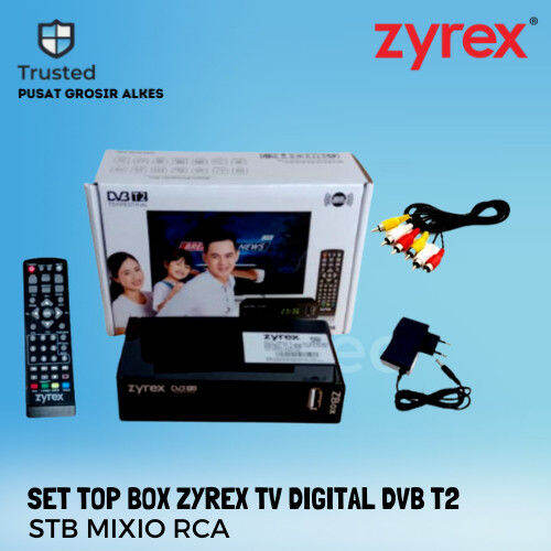 SET TOP BOX DVB T2 ZYREX ZBOX1 STB DIGITAL TV RECEIVER PRODUK BARU