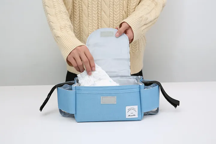 มัลติฟังก์ชั่รถเข็นเด็กทารก-organizer-กระเป๋าคลอดบุตร-mommy-กระเป๋าผ้าอ้อมรถเข็นเด็กทารกอุปกรณ์เสริมสำหรับเดินทาง-baby-carriage-กระเป๋าผ้าอ้อม