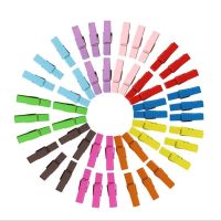 10PCS Color Clothespin Clips for Bed Sheet Clips for Suspenders Laundry Folder Towel Hanger Clip Photo Decoration Gadgets Clips Pins Tacks