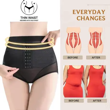 💎ForShe💎Women Waist Cincher Girdle Tummy Control Thong Panty Slimmer Body  Shaper Thong High Waist Seamless Body Shaper Panties with Tummy Control