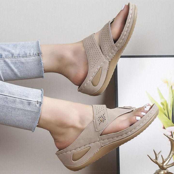 รองเท้าแตะผู้หญิง2023รองเท้าส้นเตี้ยสำหรับฤดูร้อน-flip-flops-รองเท้าแตะสตรีรองเท้าหน้าร้อนลำลองผู้หญิงรองเท้าแตะส้นหนาทรงเรียว-zapatos-mujer-2023ผลิตภัณฑ์ที่น่าเชื่อถือ