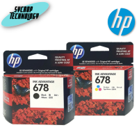 HP 678 CZ108A ตลับหมึกอิงค์เจ็ท 3 สี / สีดำ ออกใบกำกับภาษีได้ สินค้าศูนย์ เช็คสินค้าก่อนสั่งซื้อ