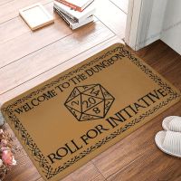 【YF】☑  Dnd Non-slip Doormat To The Dungeons Roll Initiative Balcony Rug Indoor