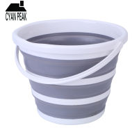 10 Round Bucket Folding Portable Fishing Water Bucket Collapsible Bucket Spave Saver Car Wash Garden Home Supplies Fold Barrel