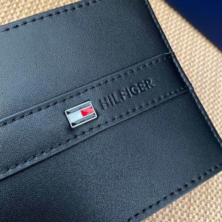 กระเป๋าสตางค์-แถบนูน-หนังแท้-กระเป๋าสตางค์ผู้ชาย-กระเป๋าเงิน-tommy-short-wallet-003