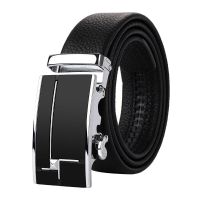 HOT14★Belt mens automatic buckle mens belt mens genuine leather leather pants with young and middle-aged new free shipping