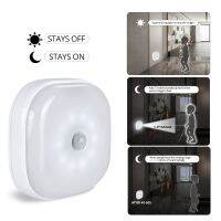 ☁۩❁ Light-Control and PIR Motion Sensor LED Night Light 3xAA Cabinet Lamp 10LEDS For Bedroom Kitchen Closet Lamp Room Decor