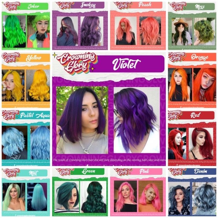 Crowning Glory Hair Color Dye Hair Bleaching Set Semi Permanent Hair