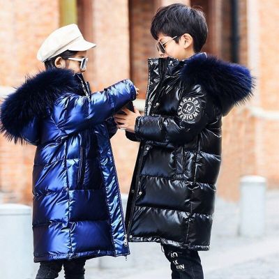 5-14 Years Teenager Winter Jackets For Boys Girls Coat Thicken Warm Kids Parkas Fashion Hooded Waterproof Outwear Child Clothing