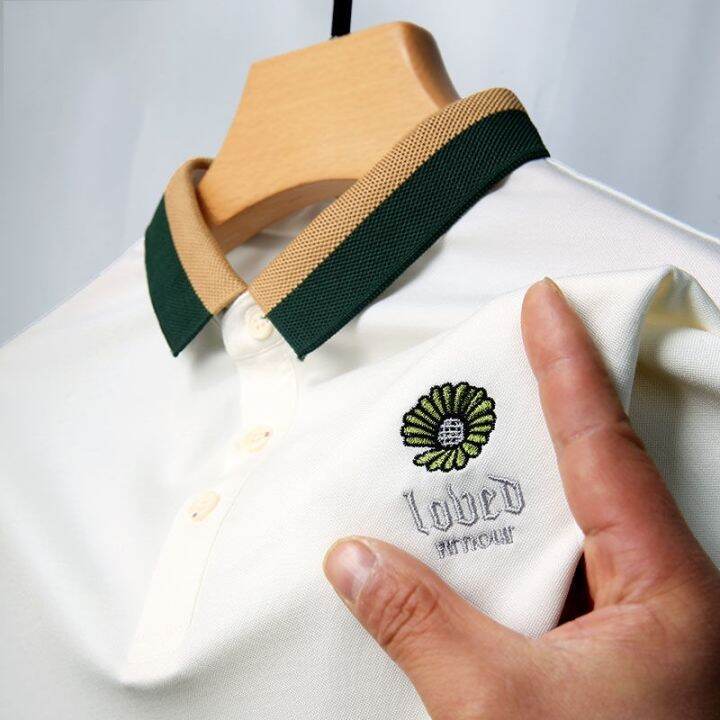 original-small-flower-embroidered-paul-polo-shirt-short-sleeved-t-shirt-mens-summer-youth-slim-fit-mens-fashion-brand-half-sleeve-lapel-top