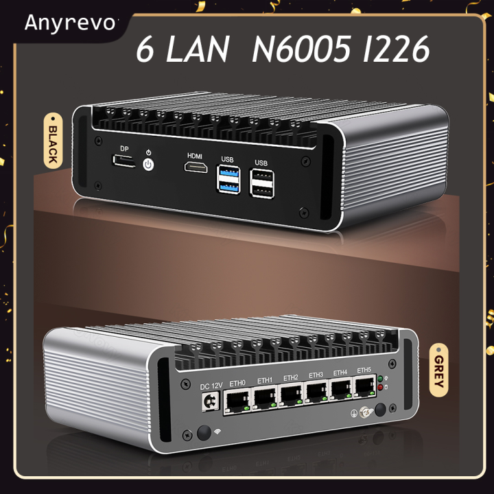 for pfSense / OPNsense Aluminum Case Fanless Intel Pentium N5105 Quad ...
