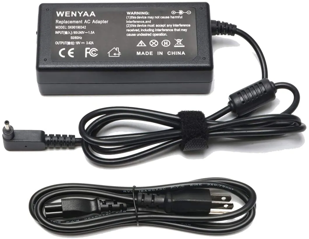 19V  65W AC Adapter Laptop Charger for Acer Chromebook 11 R11 13 14 15  C720 C720p C740 C910 CB3 CB5 Series ;Aspire One Cloudbook AO1-131 AO1-431;  fit N15Q8 N15Q9 PA-1450-26 A13-045N2A