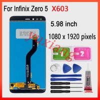 จอ LCD แบบดั้งเดิมสำหรับ Infinix ศูนย์5 X603จอแสดงผล LCD แบบสัมผัสหน้าจอแผงหน้าจอทัชสกรีน