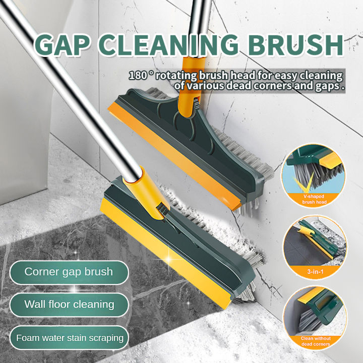 Crevice Gap Cleaning Brush Easy to Brush off Stain for Household Cleaning  White And Gray 