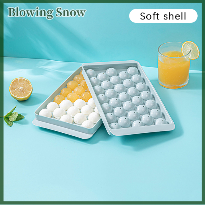 Shell ice cube tray with lid