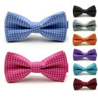 Baby Boy Kid Bow Tie Child Polka Dot Wedding Tuxedo Pre-tied Bowties Necktie BWTYY0003 Boys Clothing