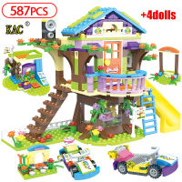 Emma Mia Tree House Adventure Camp Building Bricks For Friends Figure 587pcs Bricks Educational Toys for Girls