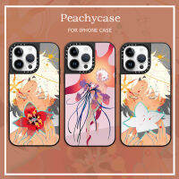 เคสโทรศัพท์กระจกแฟชั่นลายดอกไม้สำหรับเด็กผู้ชาย,ใช้ได้กับ iPhone 15 14 13 12 Pro Max 14Promax iPhone 11 15Plus เคสฝาหลังเคสกันกระแทก