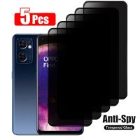 5pcs Anti Spy Tempered Glass for OPPO Find X5 Lite X3 Privacy Full Cover Screen Protector for OPPO Reno 8 7 6 5 Pro Plus 4G 5G