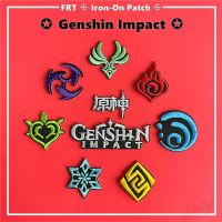 ☸ Genshin Impact - แผ่นรีดติดเสื้อ ☸ แผ่นแพทช์รีดติดเสื้อ ลาย Pyro / Hydro / Anemo / Electro / Dendro / Cryo / Geo DIY 1 ชิ้น 5211028▪☎