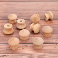 10pcs Handles 2.4X2CM Natural Wooden Cabinet Drawer Wardrobe Knobs Pull Handle Door Hardware Locks