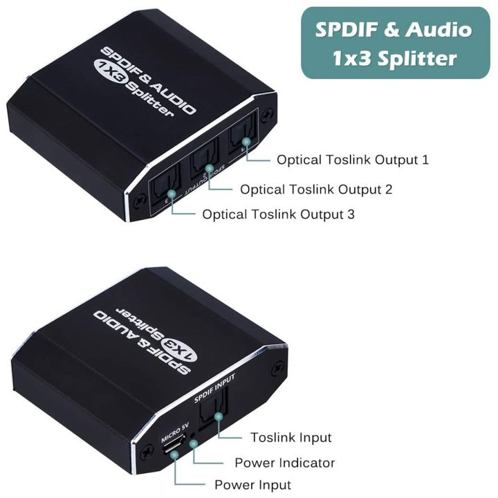 pemisah-audio-optik-digital-1x3-spdif-toslink-pemisah-audio-serat-optik-1-dalam-3-keluar-paduan-aluminium