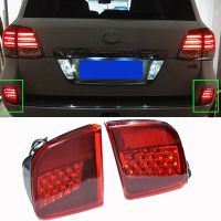 2กันชน LED แทน Belakang Reflektor Ekor Lampu Kabut Belakang Lampu Peringrem Untuk Toyota Land Cruiser LC200 200 2008 2009 2010 - 2015