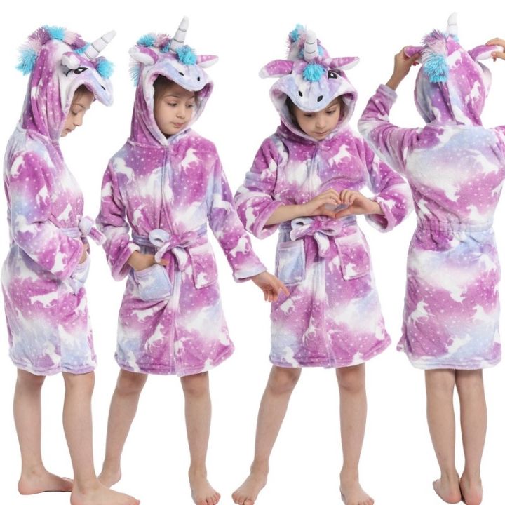 xiaoli-clothing-ชายหญิงฤดูหนาว-kigurumi-unicorn-licorne-สัตว์การ์ตูนเสื้อคลุมอาบน้ำเด็กชุดนอนชุดนอน-homewear-คอสเพลย์เสื้อคลุมอาบน้ำผ้าขนหนู