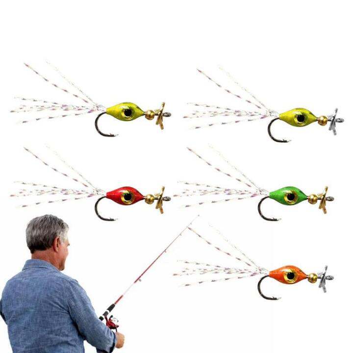 luya-bait-propeller-topwater-bass-bait-lure-with-bright-beard-floating-pencil-wavy-pencil-lure-wobbler-5pcs-water-tractor-rapid-vibration-bait-kind