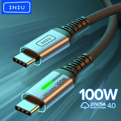 Chaunceybi INIU 100W USB C to Type Cable 5A Fast Charging Charger Cord S23 iPad MacBook Tablets