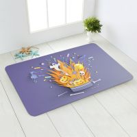 Soft Halloween Style Rug Decoration Pumpkin Footprints Non-slip Mat Bathroom Carpets tapis de bain Toilet Non-slip Rug