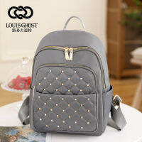 Spot parcel post2023 Cross-Border New Arrival Oxford Cloth Studded Backpack Womens Korean-Style Large Capacity Leisure Business Commute Travel Bag Women