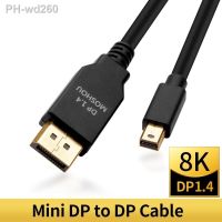 Thunderbolt 2 mini DisplayPort to MiniDP to DP 1.4 Cable Cord 8K 4K HDR 60Hz 144Hz 165Hz Display Port Adapter For PC Laptop