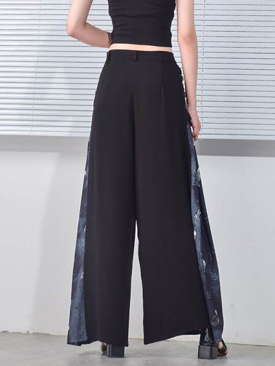 xitao-pants-vintage-casual-print-women-loose-wide-leg-pants