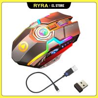 ZZOOI RYRA Wireless Mouse Matte Rechargeable Gaming Silent Laser Optical 2.4GHz Game USB Ergonomically Mause For Computer Laptop Pc