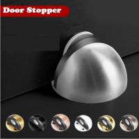 [No Drilling] Half Magnetic Door Stopper Non Punching Floor Mounted