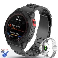 LASGO สายนาฬิกาข้อมือ สเตนเลส โลหะ ปลดเร็ว 20 22 26 มม. สําหรับ Garmin Fenix 7 7S 7X 6 6X 6S Pro 5 5S 5X Plus