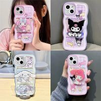 Sanrio kuromi my melody cinnamoroll With 3D holder Phone Case For Iphone 11 12 13 Pro Max Mini X Xs Xr 7 8 Plus SE 2020 Cover