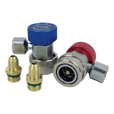 【hot】 134a Fittings 1/4 Flares Adjustable Car Air Conditioner R134a Hoses And Low-Pressure Connectors