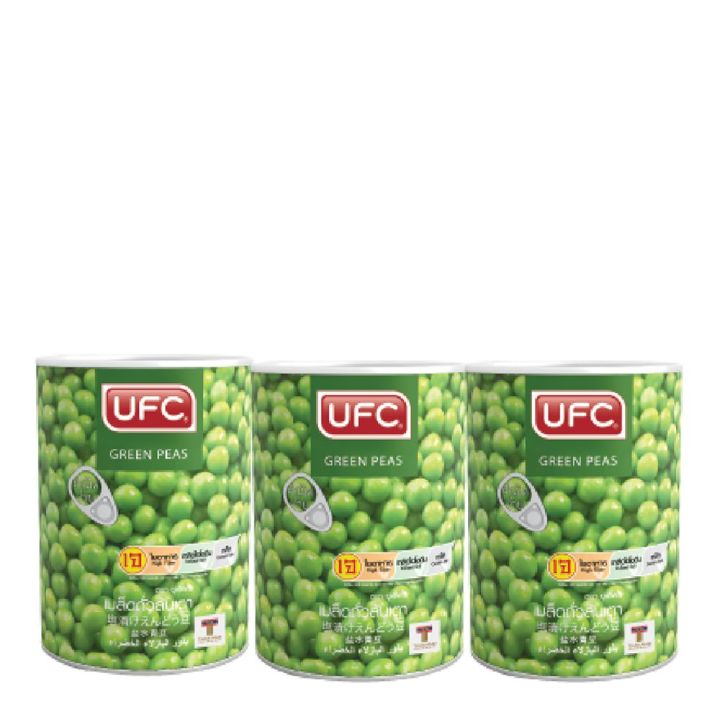 สินค้ามาใหม่-ยูเอฟซี-ถั่วลันเตา-15-กรัม-x-3-กระป๋อง-ufc-green-bean-15-oz-x-3-cans-ล็อตใหม่มาล่าสุด-สินค้าสด-มีเก็บเงินปลายทาง
