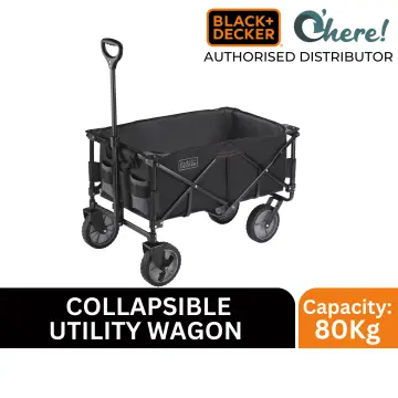 Black Decker Collapsible Wagon Foldable Trolley Utility