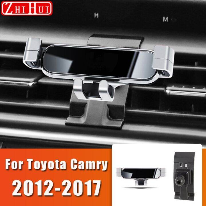 สำหรับ-toyota-camry-2012-2022-70-xv70-6th-7th-8แต่งรถที่จับโทรศัพท์มือถือที่ตั้งระบายอากาศที่วางมือถือในรถอุปกรณ์เสริมขาตั้ง