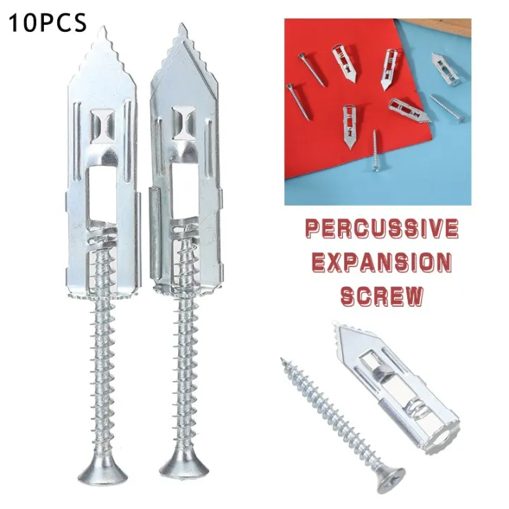 10/20pcs Plasterboard Anchor Self Drilling Anchors Screws Drywall Self