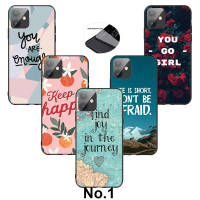 Casing หรับ iPhone 14 13 11 Pro Max 11 Mini 8+ 8 Plus G136 Inspirational Quotes Printed Pattern Phone เคสโทรศัพท์ อ่อนนุ่ม TPU Shockproof Black ปก