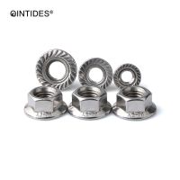 QINTIDES M3 M4 M5 M6 M8 M10 M12 M14 M16 Hexagon nuts with flange 304 stainless steel Flange nuts