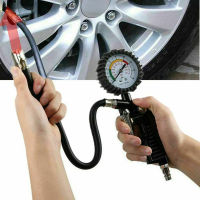 1pc Universal Car Tyre Pressure Gauge Inflator Air Line Pump Car Truck Meter Tester BAR 220 PSI For Bmw Tesla Golf