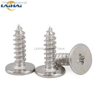 ✵ 10/50p CM M2 M2.6 M3 M3.5 M4 M5M6 A2 304 Stainless Steel Cross Phillips Super Ultra Thin Flat Wafer Head Self-tapping Wood Screw