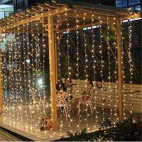 3x3 LED Icicle Fairy Light Plug EU Garland Curtain Led String Lamp Christmas OutdoorIndoor Decoration for Xmas Wedding Hallowen