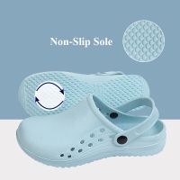 Unisex Nurse Shoes Scrub Clogs EVA Medical Work Clog Anti Slip Ultra Light Slip-On Working Slippers Sandal Classic Clogs XO6-01