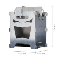 ROCUBOID Splicing Stove Onetigris เตาฟืนแบบพับประกอบ รุ่น EvilEyes *มีประกัน (CE-CHL02)